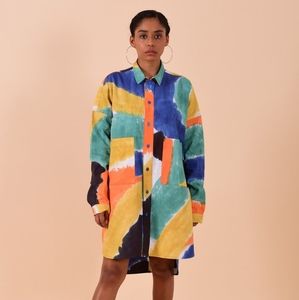 NorBlack NorWhite Good Luck Painted General Shirt - S